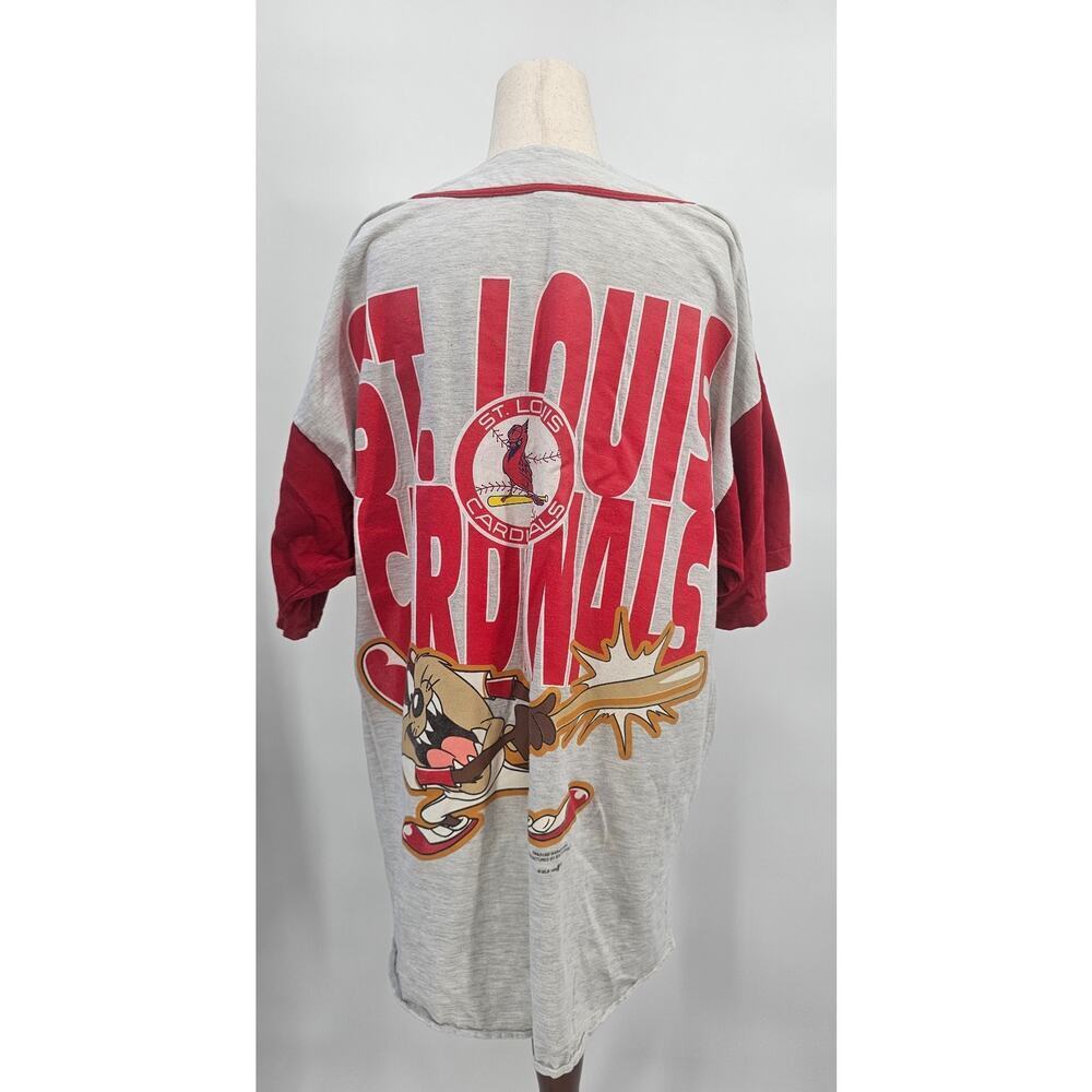 Vintage 90's Sun Men's XL Looney Tunes Tasmanian Devil St. Louis Cardinals Shirt
